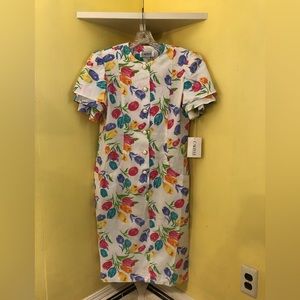Carelle flowered sheath dress. Vintage and never worn.